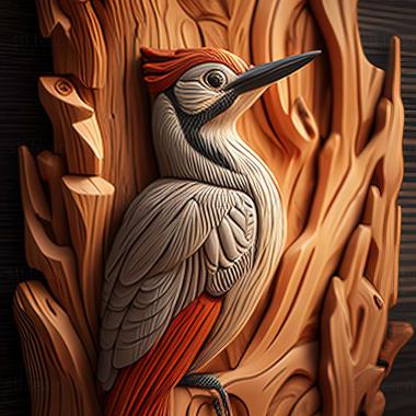 3D model woodpecker (STL)